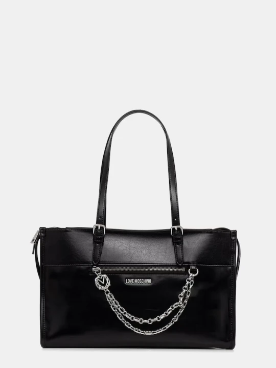 Zdjęcie produktu Love Moschino torebka damska z imitacji skóry czarny