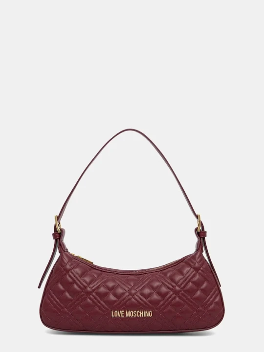 Zdjęcie produktu Love Moschino torebka hobo damska z imitacji skóry bordowy