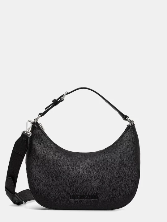 Zdjęcie produktu Love Moschino torebka hobo damska z imitacji skóry czarny