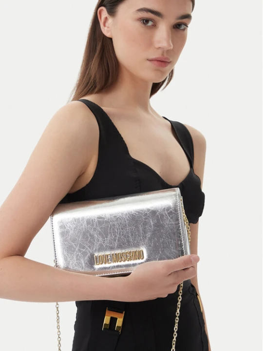 Zdjęcie produktu LOVE MOSCHINO Torebka JC4345PP0OKQ0902 Srebrny