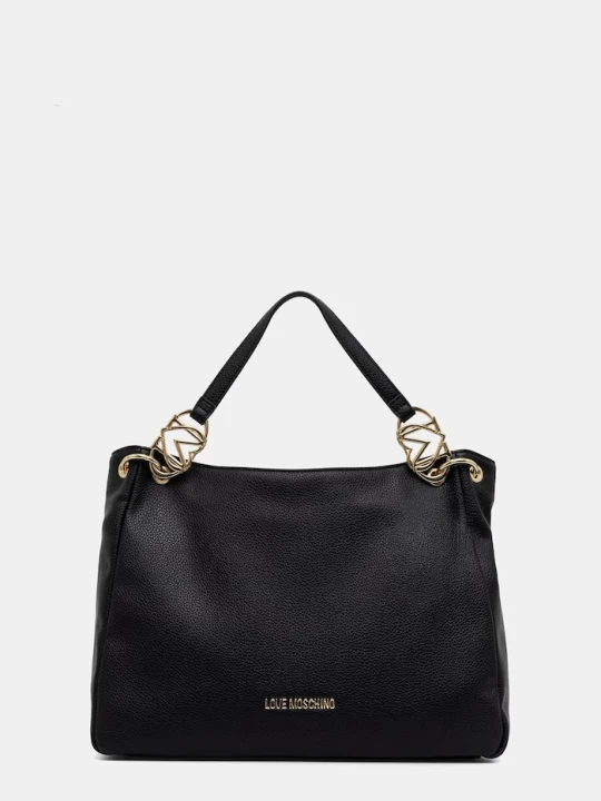 Zdjęcie produktu Love Moschino torebka na telefon damska z imitacji skóry czarny