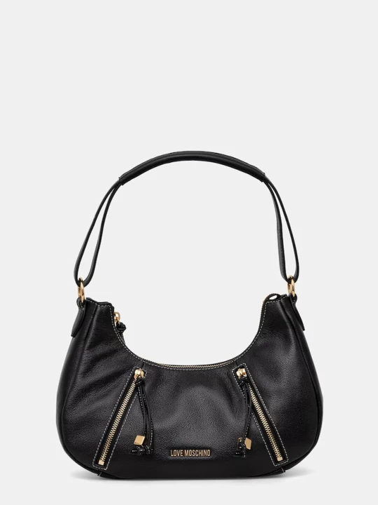 Zdjęcie produktu Love Moschino torebka rogal damska skórzana czarny