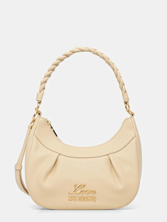 Zdjęcie produktu Love Moschino torebka skórzana beżowy