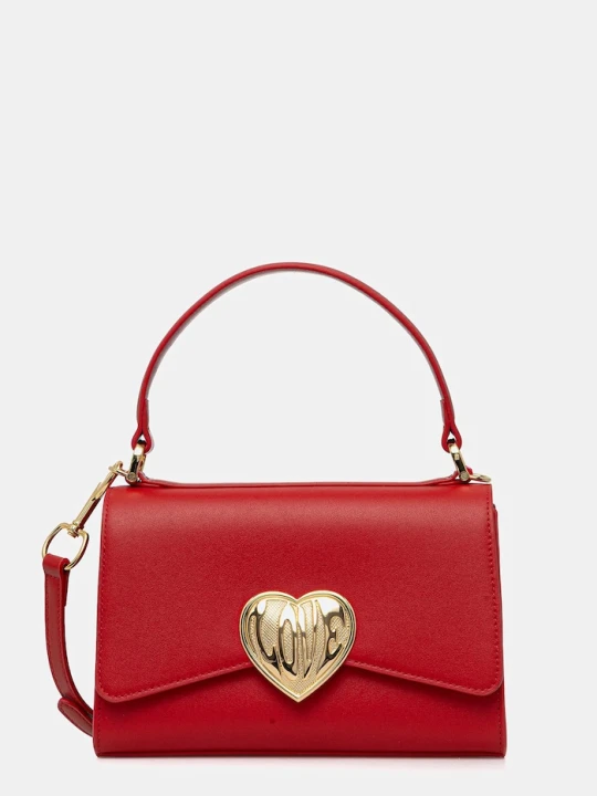 Zdjęcie produktu Love Moschino torebka skórzana czerwony