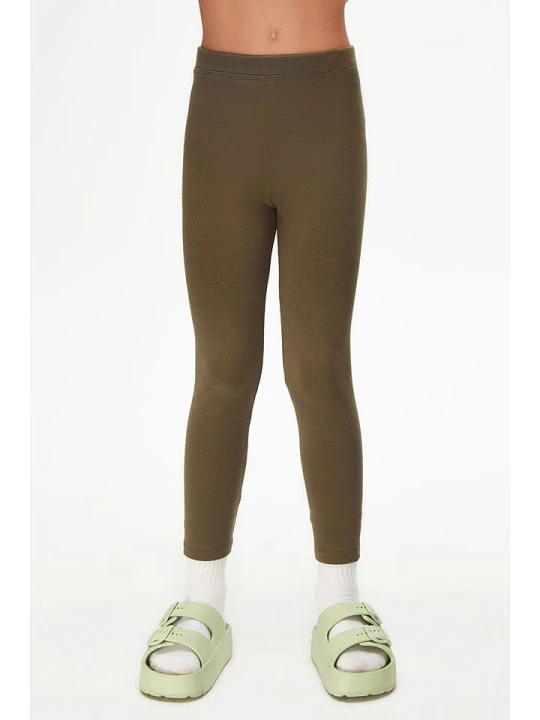 Zdjęcie produktu lovetti Legginsy w kolorze khaki rozmiar: 134