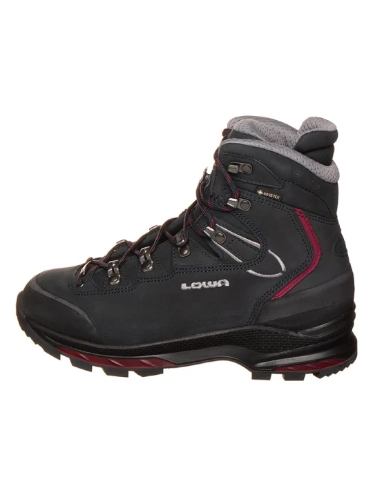 Zdjęcie produktu LOWA Skórzane botki trekkingowe "Mauria Evo GTX" w kolorze granatowym rozmiar: 38, 5