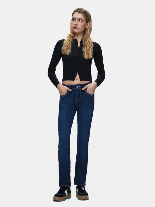 Zdjęcie produktu LTB Dżinsy "Fallon 201" - Slim fit - w kolorze granatowym rozmiar: W27 / L34