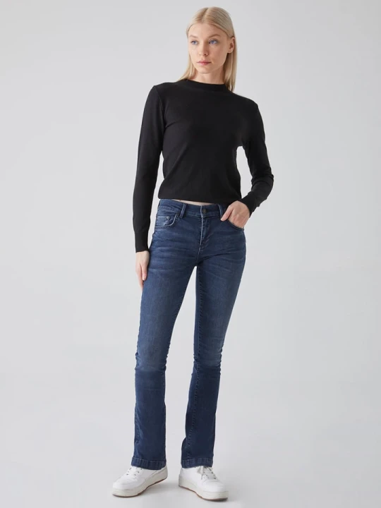 Zdjęcie produktu LTB Dżinsy "Fallon" - Flare fit - w kolorze granatowym rozmiar: W27/L32