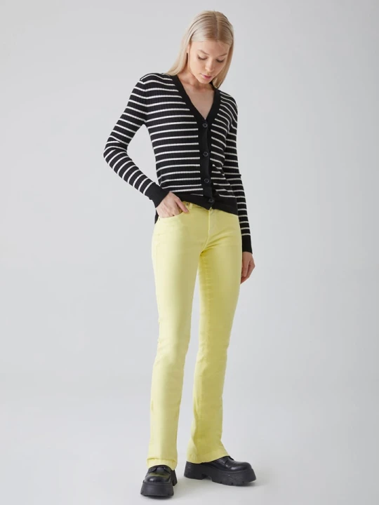 Zdjęcie produktu LTB Dżinsy "Fallon" - Flare fit - w kolorze żółtym rozmiar: W25 / L36