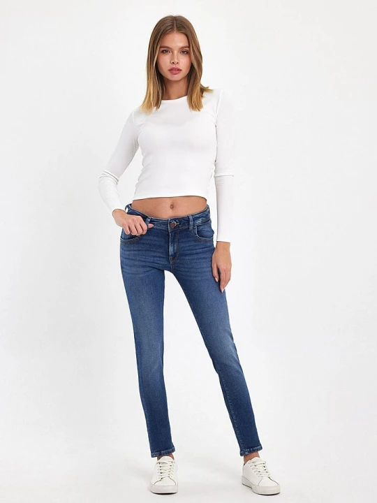 Zdjęcie produktu LTB Dżinsy "Maxime" - Skinny fit - w kolorze granatowym rozmiar: W34/L32