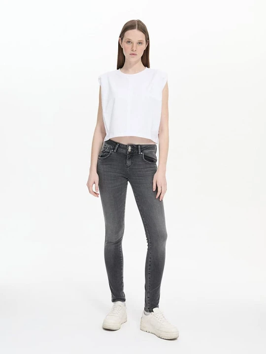 Zdjęcie produktu LTB Dżinsy "Molly" - Skinny fit - w kolorze szarym rozmiar: W31/L28
