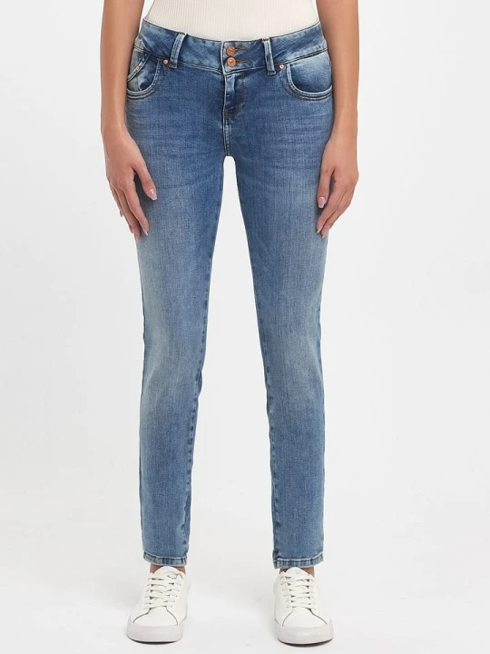 Zdjęcie produktu LTB Dżinsy "Molly" - Slim fit - w kolorze niebieskim rozmiar: W25/L34