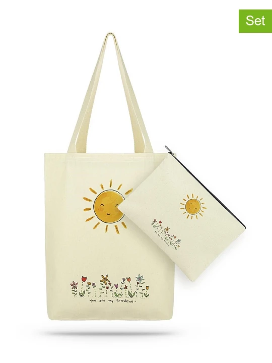 Zdjęcie produktu Lucky Bees 2-częściowy zestaw rozmiar: onesize cream