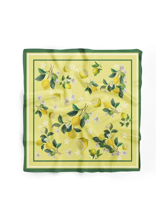 Zdjęcie produktu Lucky Bees Chusta w kolorze żółto-zielonym - 55 x 55 cm rozmiar: onesize