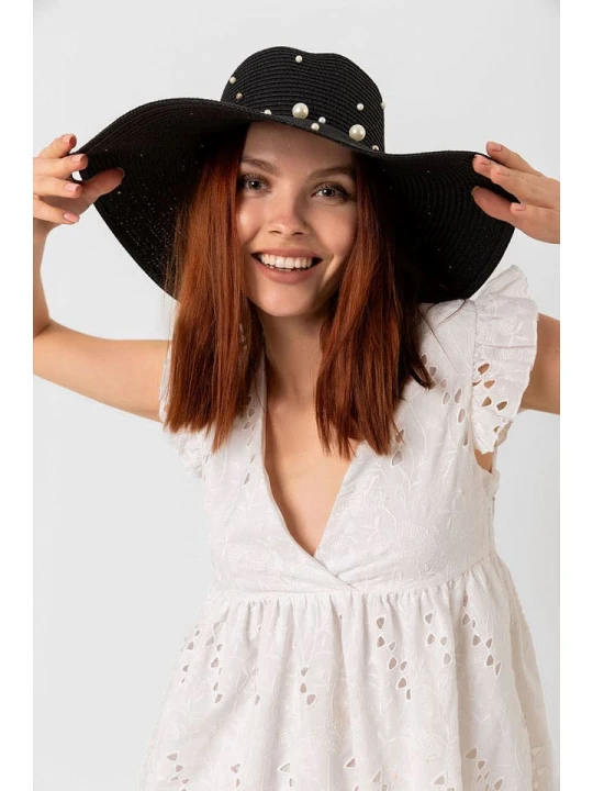 Zdjęcie produktu Lucky Bees Kapelusz przeciwsłoneczny w kolorze czarnym rozmiar: onesize