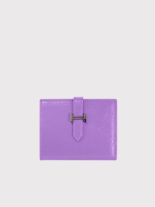 Zdjęcie produktu Lucky Bees Portfel "Helsinki" w kolorze fioletowym - 12 x 10 x 1, 5 cm rozmiar: onesize