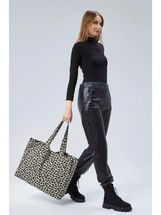 Zdjęcie produktu Lucky Bees Shopper bag w kolorze czarno-kremowym - 35 x 40 x 15 cm rozmiar: onesize