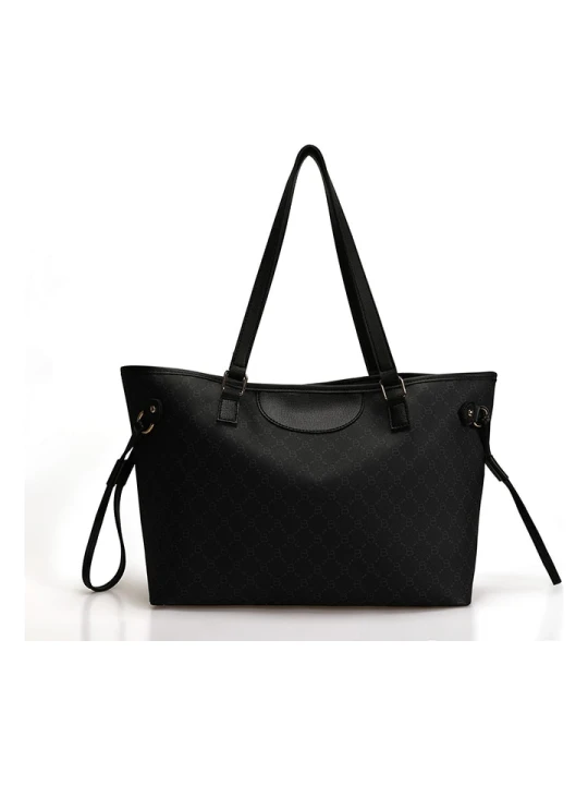 Zdjęcie produktu Lucky Bees Shopper bag w kolorze czarno-szarym - 50 x 28 x 15 cm rozmiar: onesize