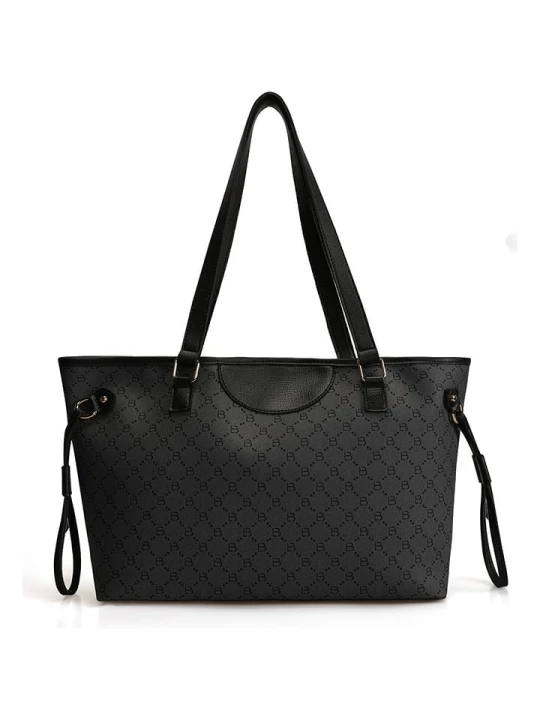Zdjęcie produktu Lucky Bees Shopper bag w kolorze szaro-czarnym - 50 x 28 x 15 cm rozmiar: onesize