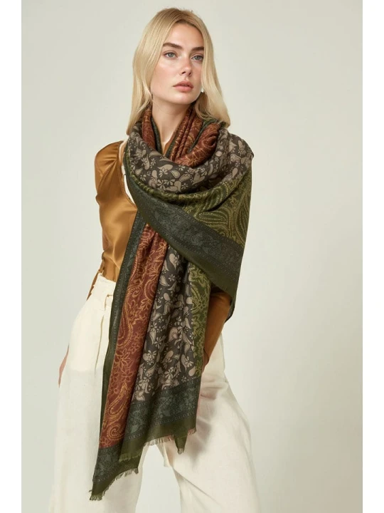 Zdjęcie produktu Lucky Bees Szal w kolorze khaki - 180 x 50 cm rozmiar: onesize