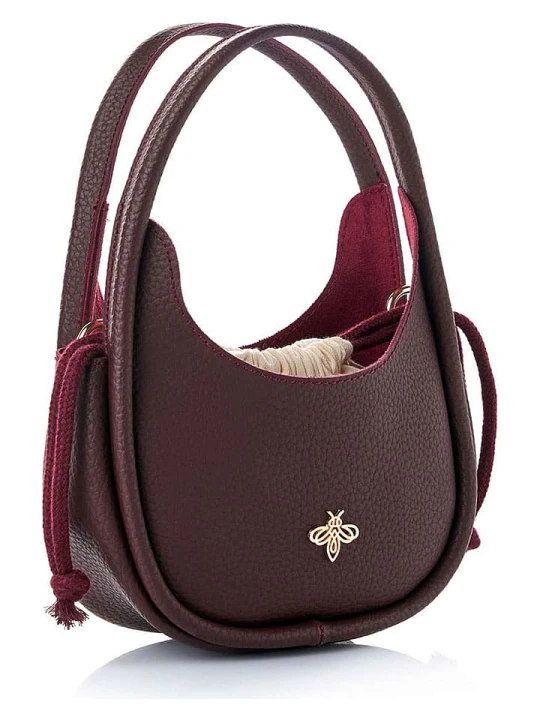 Zdjęcie produktu Lucky Bees Torebka "Hedy" w kolorze bordowym - 28 x 21 x 9 cm rozmiar: onesize