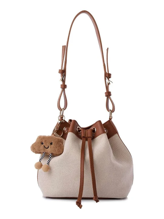 Zdjęcie produktu Lucky Bees Torebka w kolorze beżowo-jasnobrązowym - 25 x 22 x 16 cm rozmiar: onesize