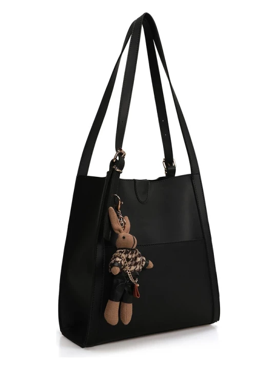 Zdjęcie produktu Lucky Bees Torebka w kolorze czarnym - 29 x 30 x 12 cm rozmiar: onesize