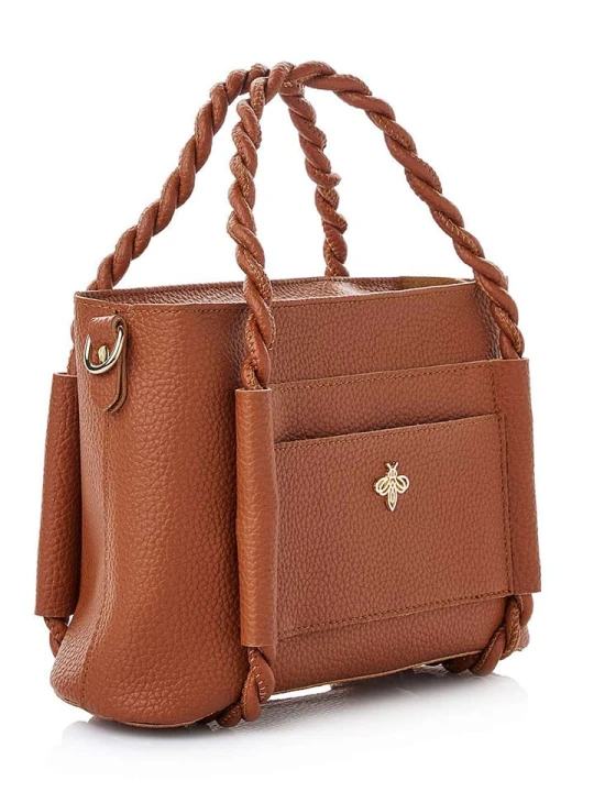 Zdjęcie produktu Lucky Bees Torebka w kolorze jasnobrązowym - 27 x 19 x 13 cm rozmiar: onesize