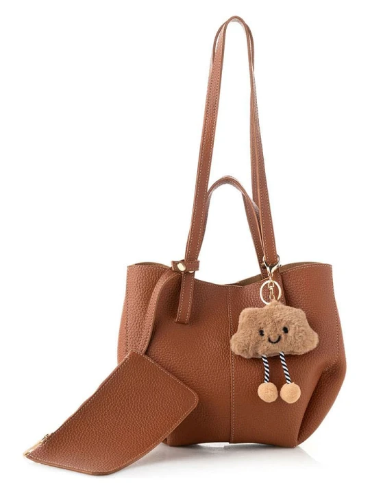 Zdjęcie produktu Lucky Bees Torebka w kolorze jasnobrązowym - 28 x 22 x 13 cm rozmiar: onesize