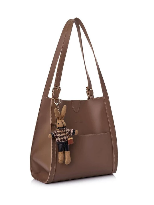 Zdjęcie produktu Lucky Bees Torebka w kolorze jasnobrązowym - 28 x 31 x 10 cm rozmiar: onesize