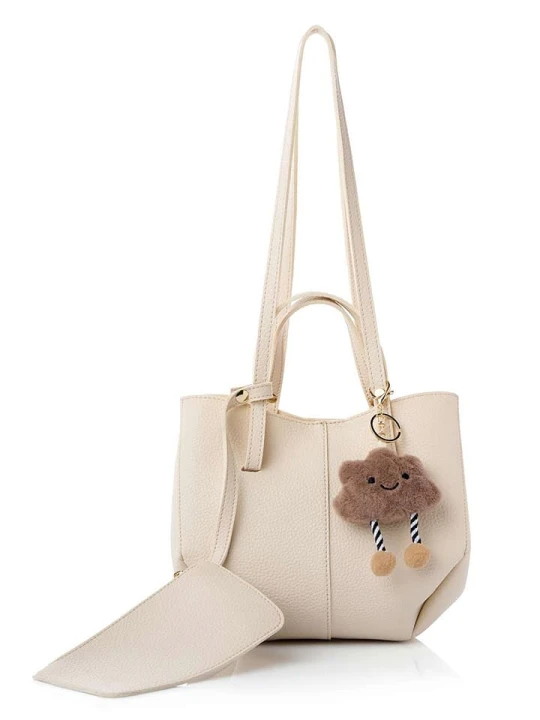 Zdjęcie produktu Lucky Bees Torebka w kolorze kremowym - 28 x 22 x 13 cm rozmiar: onesize