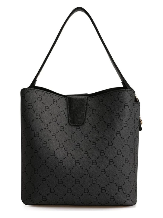 Zdjęcie produktu Lucky Bees Torebka w kolorze szaro-czarnym - 25 x 20 x 13 cm rozmiar: onesize
