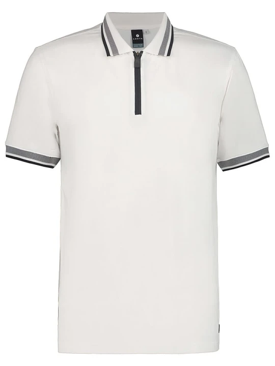 Zdjęcie produktu LUHTA Funkcyjna koszulka polo "Ikaalinen" w kolorze białym rozmiar: XL