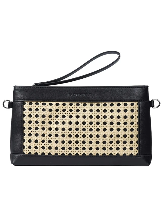 Zdjęcie produktu LUHTA Kopertówka "Ootosi" w kolorze beżowo-czarnym - 28 x 16 x 4 cm rozmiar: onesize