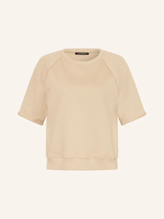 Zdjęcie produktu Luisa Cerano Bluza Nierozpinana Z Ozdobnymi Kamykami beige