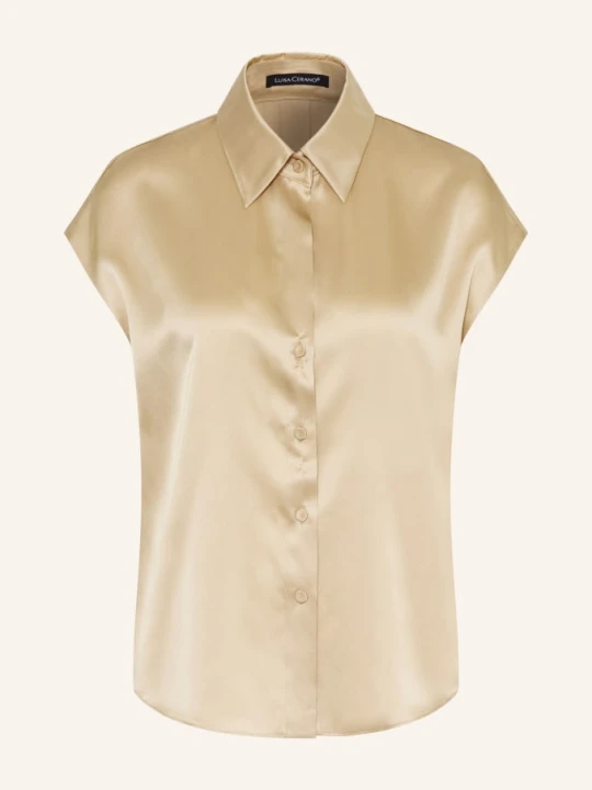Zdjęcie produktu Luisa Cerano Bluzka Koszulowa Z Jedwabiu beige