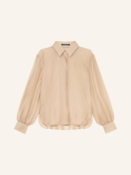 Zdjęcie produktu Luisa Cerano Bluzka Z Kamieniami Ozdobnymi beige
