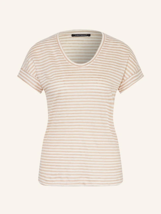 Zdjęcie produktu Luisa Cerano Dzianinowa Koszulka Z Lnu beige