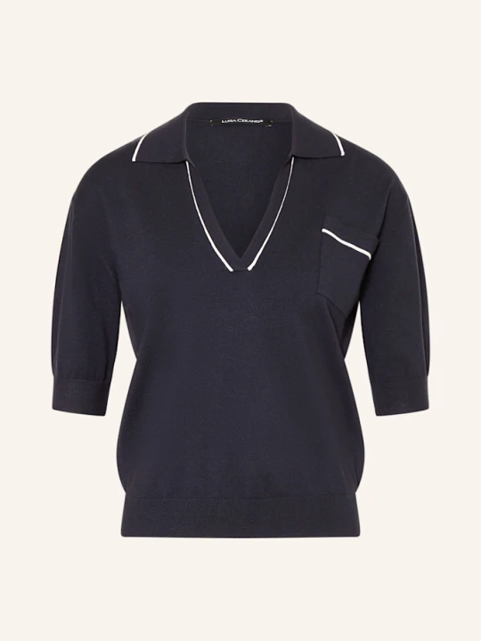 Zdjęcie produktu Luisa Cerano Koszulka Polo Z Dzianiny blau GRANATOWY