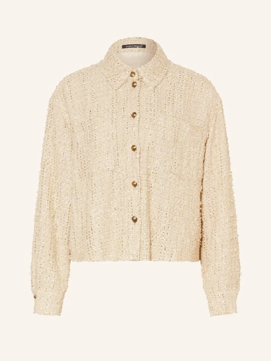 Zdjęcie produktu Luisa Cerano Kurtka Tweedowa Z Błyszczącą Przędzą beige
