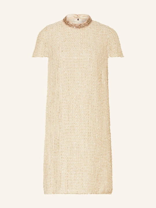 Zdjęcie produktu Luisa Cerano Sukienka Bouclé Z Błyszczącą Przędzą I Ozdobnymi Kamykami beige