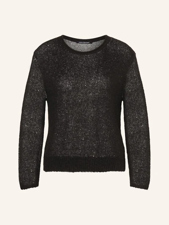Zdjęcie produktu Luisa Cerano Sweter Z Cekinami schwarz CZARNY