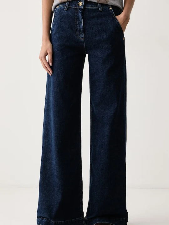 Zdjęcie produktu Luisa Spagnoli jeansy flare damskie Onirico granatowy