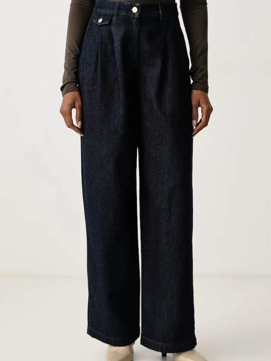 Zdjęcie produktu Luisa Spagnoli jeansy relaxed fit damskie Ontani granatowy