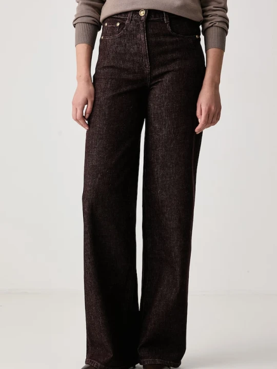 Zdjęcie produktu Luisa Spagnoli jeansy straight damskie Opaglio brązowy
