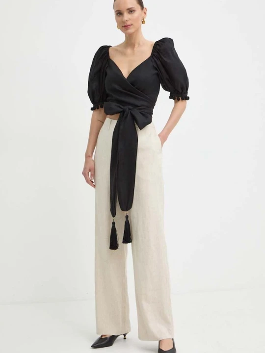 Zdjęcie produktu Luisa Spagnoli koszula lniana RUNWAY COLLECTION czarny