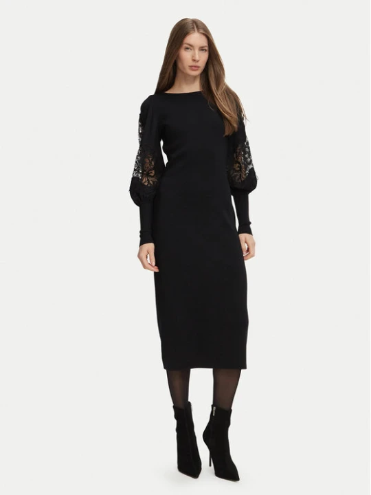 Zdjęcie produktu Luisa Spagnoli Sukienka dzianinowa Madelin 100602 Czarny Slim Fit