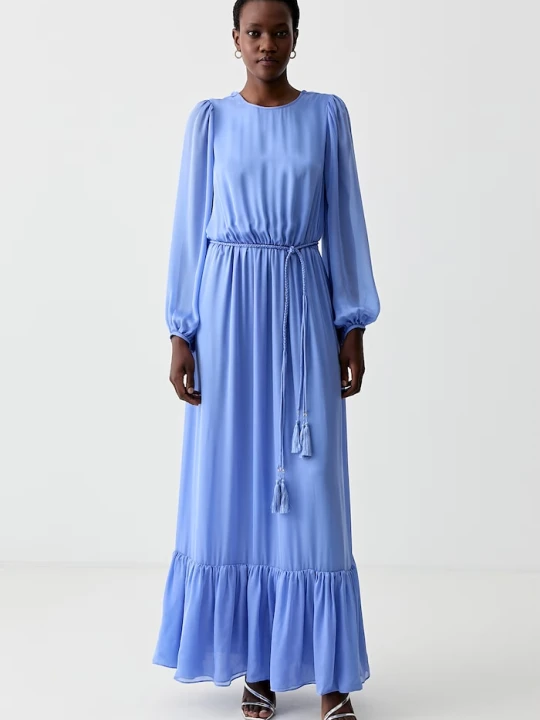 Zdjęcie produktu Luisa Spagnoli sukienka jedwabna RUNWAY COLLECTION niebieski