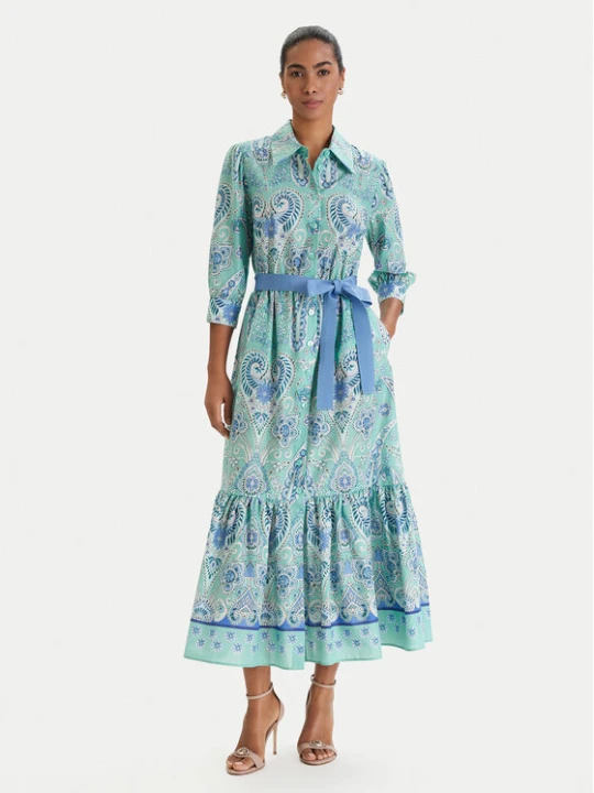 Zdjęcie produktu Luisa Spagnoli Sukienka koszulowa Pampa 543211 Zielony Regular Fit
