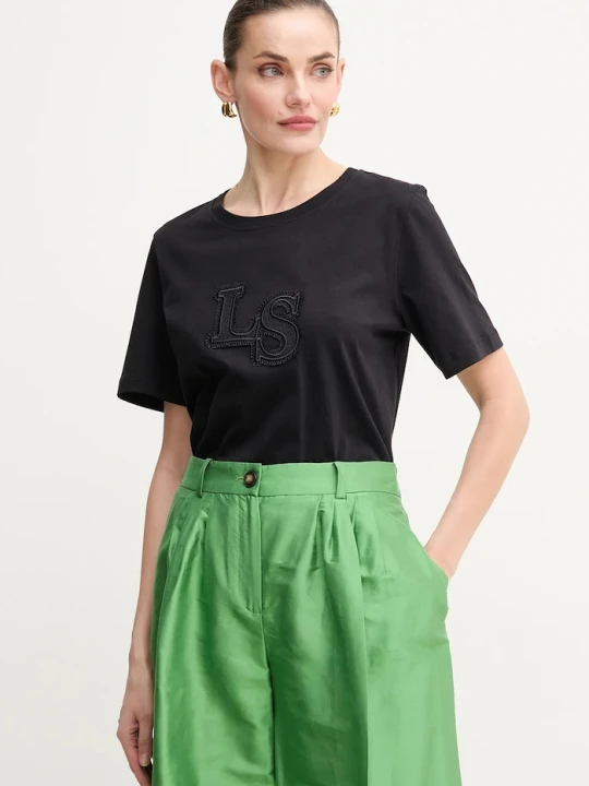 Zdjęcie produktu Luisa Spagnoli t-shirt bawełniany czarny